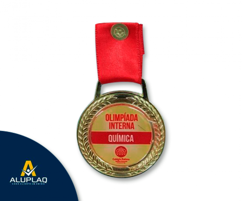 Atacado de Medalha Acrílico Personalizada Pacatuba - Medalha Personalizada Metal
