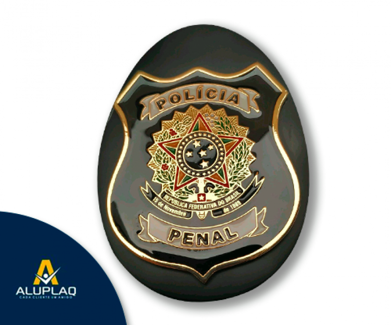 Distintivo Metal Personalizado Preço Cabo de Santo Agostinho - Distintivo Policial Personalizado