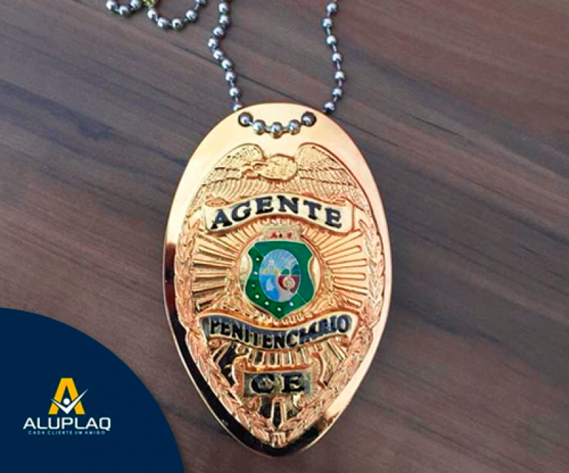 Distintivo Personalizado de Metal Preço Sobral - Distintivo Policial Personalizado