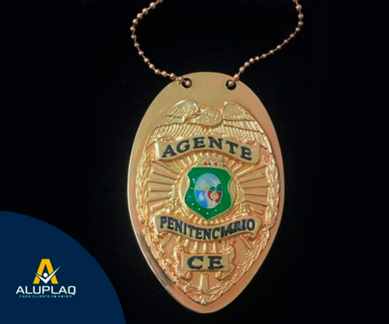 Distintivo Personalizado de Metal Araraquara - Distintivo Brevê Personalizado