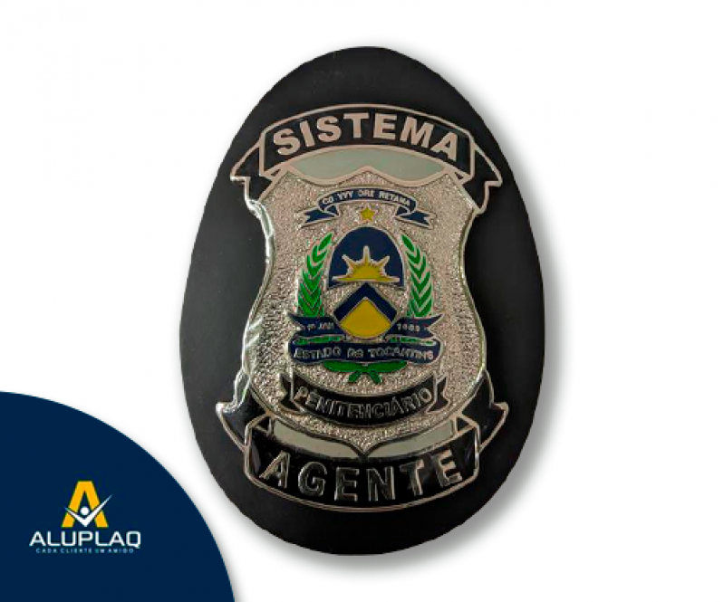 Distintivo Personalizado Metal Sao Vicente - Distintivo Personalizado