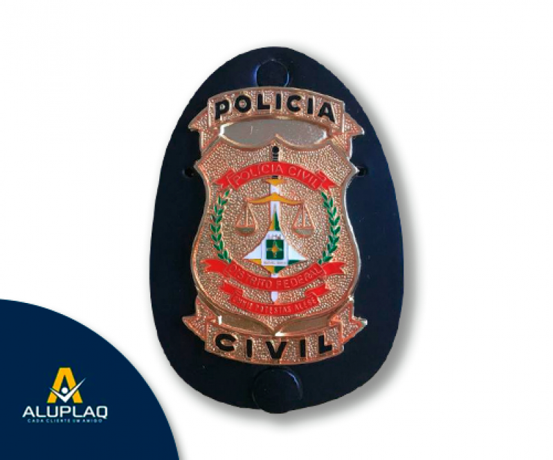 Distintivo Personalizado Preço Aracati - Distintivo Policial Personalizado