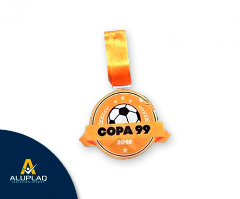 Medalha Acrílico Personalizada Valor Santa Cruz do Capibaribe - Medalha de Futebol Personalizada