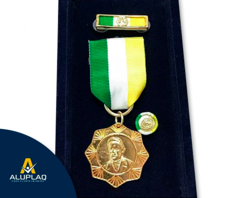Medalha de Acrílico Personalizada Valor Bragança Paulista  - Medalha Esportiva Personalizada