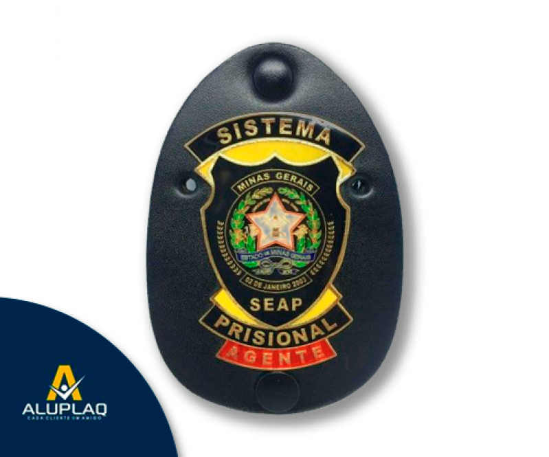 Quanto Custa Distintivo Personalizado Metal Ilhéus - Distintivo Policial Personalizado