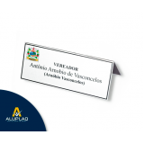 empresa de placa comemorativa em alumínio para empresas Abreu e Lima