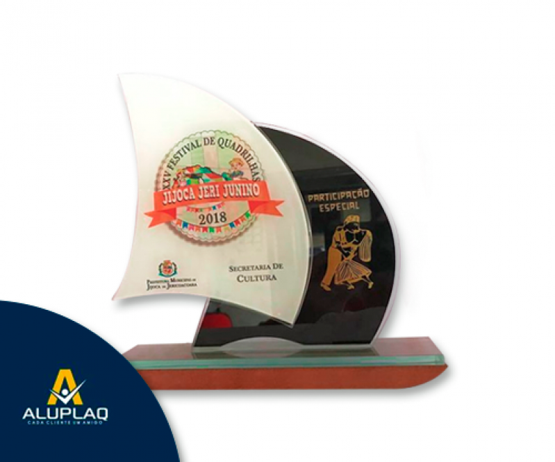 Troféu Personalizado para Empresas Preços Diadema - Troféu Personalizado em Acrílico